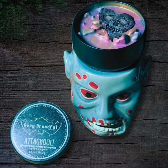 Attaghoul! Wickless Candle: Gingersnap White Pumpkin Spicy Sugar Scent - Picture 5 of 9